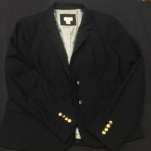 Navy wool blazer by J. Crew.